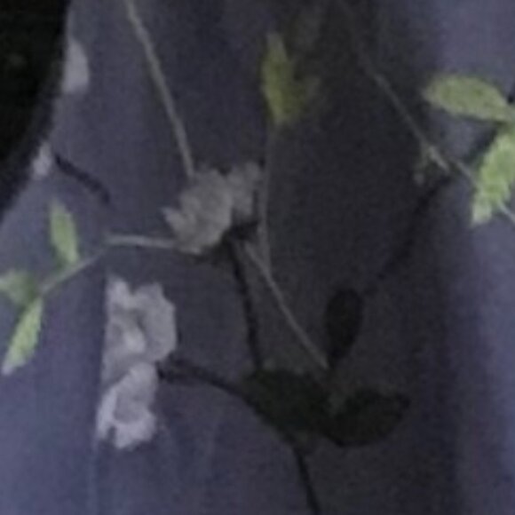 SILK CLUB COLLECTION: BLUE EMBROIDERED SILK DRESS SIZE 10 - Picture 2 of 2